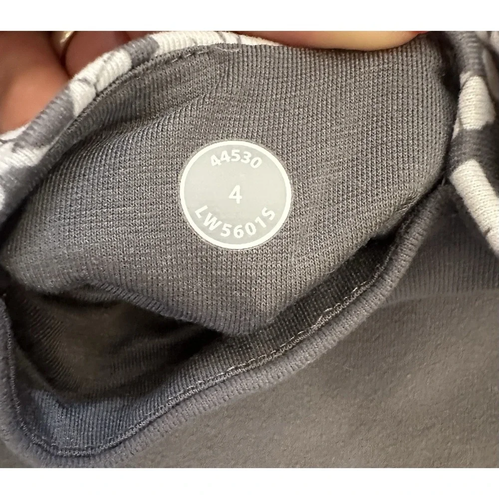 Lululemon Full Length Leggings Women's  Wunder Under Twiggy Floral Nimbus Gray 4